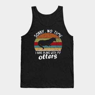 No time plans with otter animal giant otter motif Tank Top